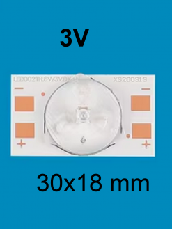 LED-подсветка 1 светодиод 3V на плате 30x18mm