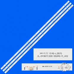 LED-подсветка JL.D43071330-002AS-M (MS-L2570)(комплект 3 планки)