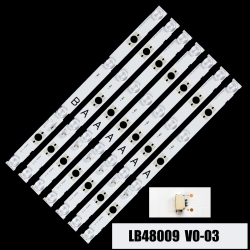 LED-подсветка LB48009 V0_03/V1_04 (комплект 7 планок)
